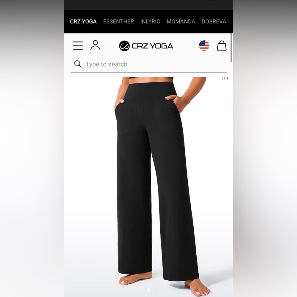 New-CRZ YOGA Butterlift® High Rise Pocket Pant 31" - NEVER WORN SKU:RS123A31 - Picture 2 of 9